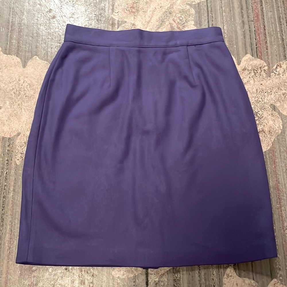 United Colors of Benetton purple wool blend pencil skirt size 6